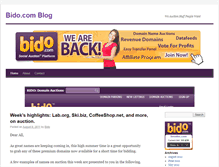 Tablet Screenshot of blog.bido.com